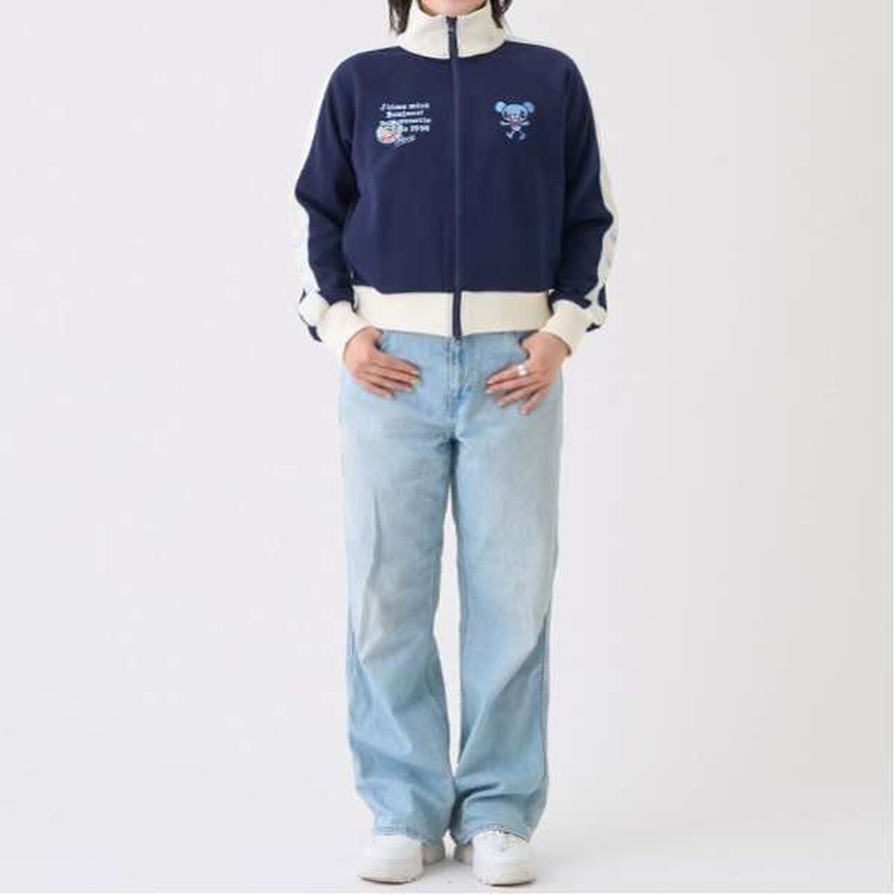 Mint-kun Track Jacket,Navy, large image number 10