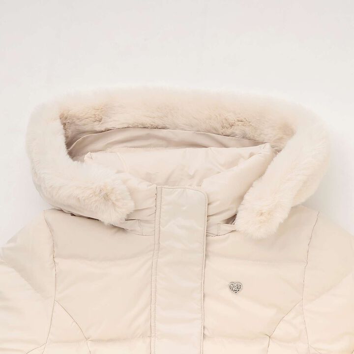 [Restock] Water-Repellent Long Down with Belt and Ribbon Pocket,Navy, medium image number 2