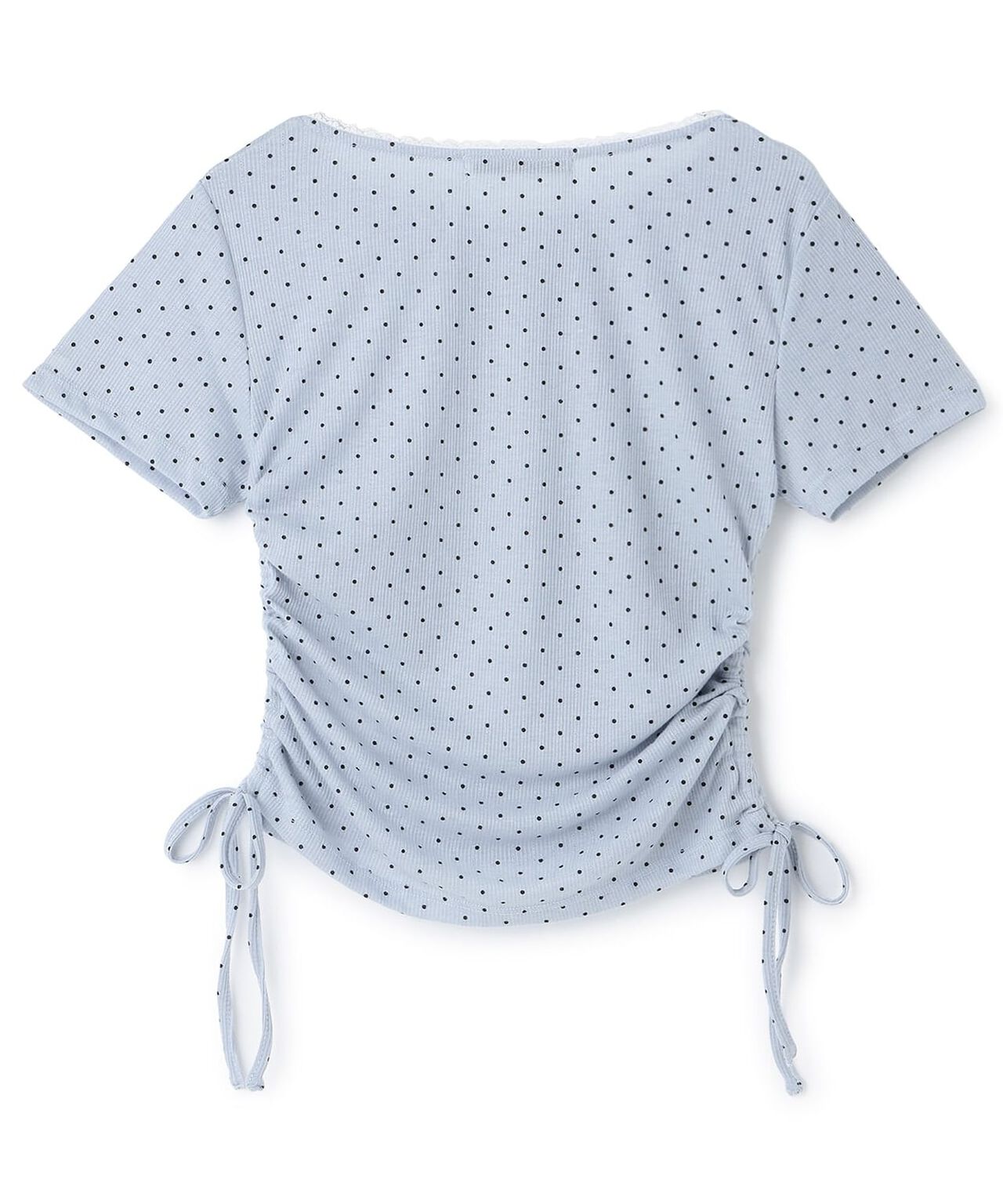 Side Drawstring Stone Name T-Shirt,Ivory, large image number 1