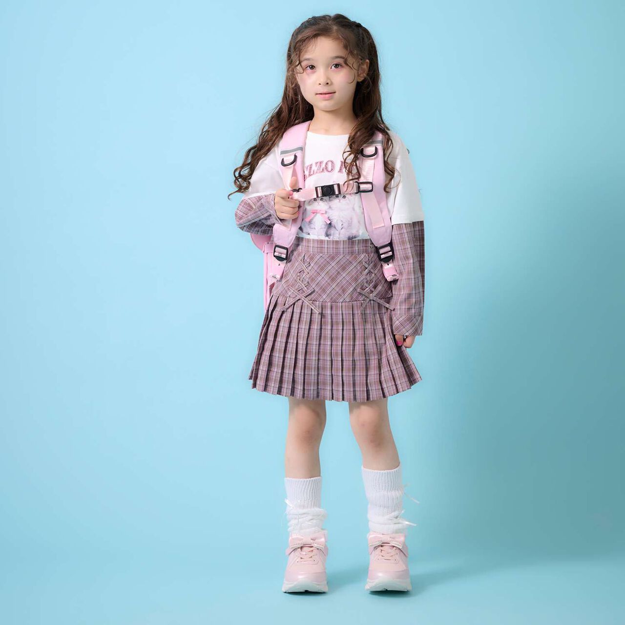 Approximately 21L Logo Ribbon Backpack with Heart Pouch,Black, large image number 19