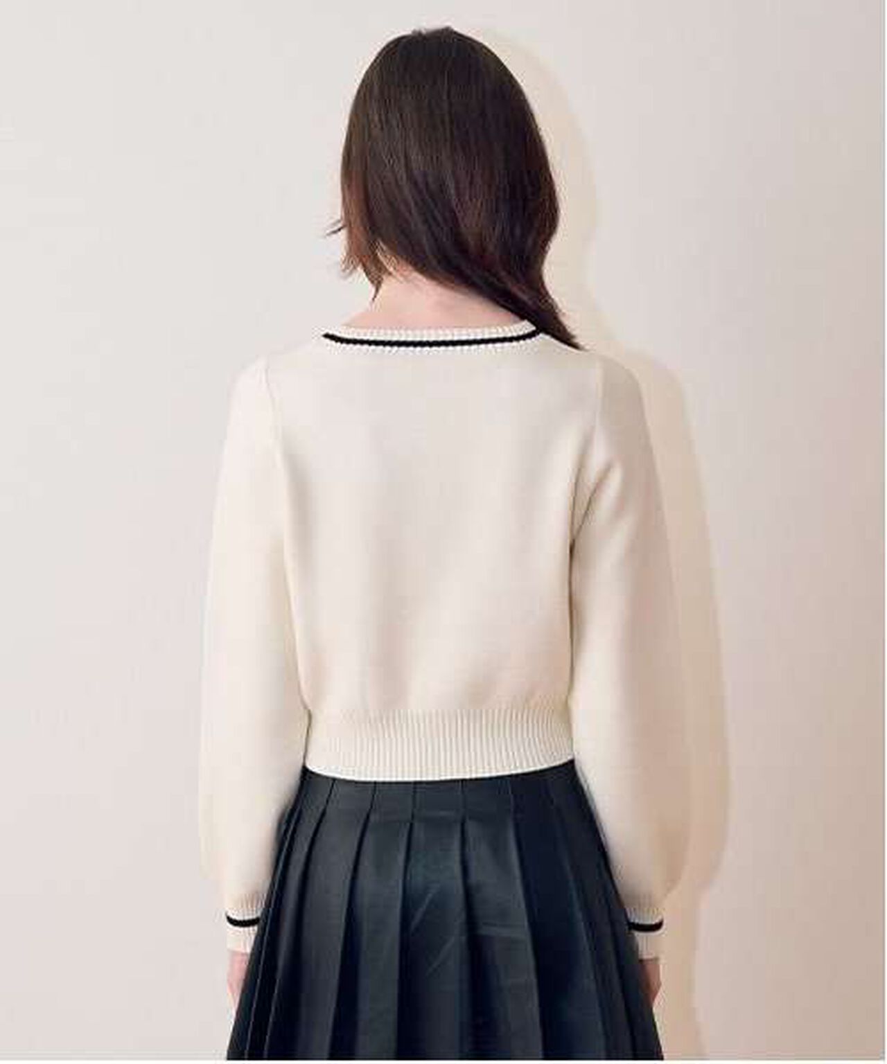 Line Logo Jacquard Knitwear,Black, large image number 6