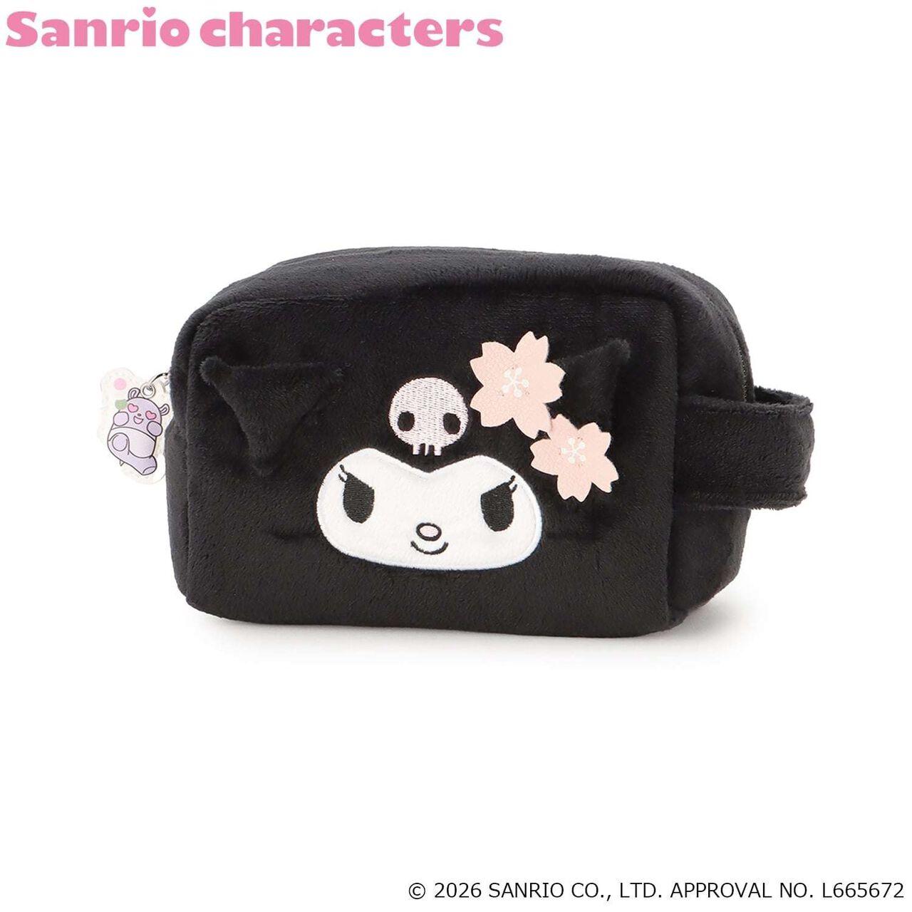 [Sanrio Characters] Face Pouch/LG,Black, large image number 0