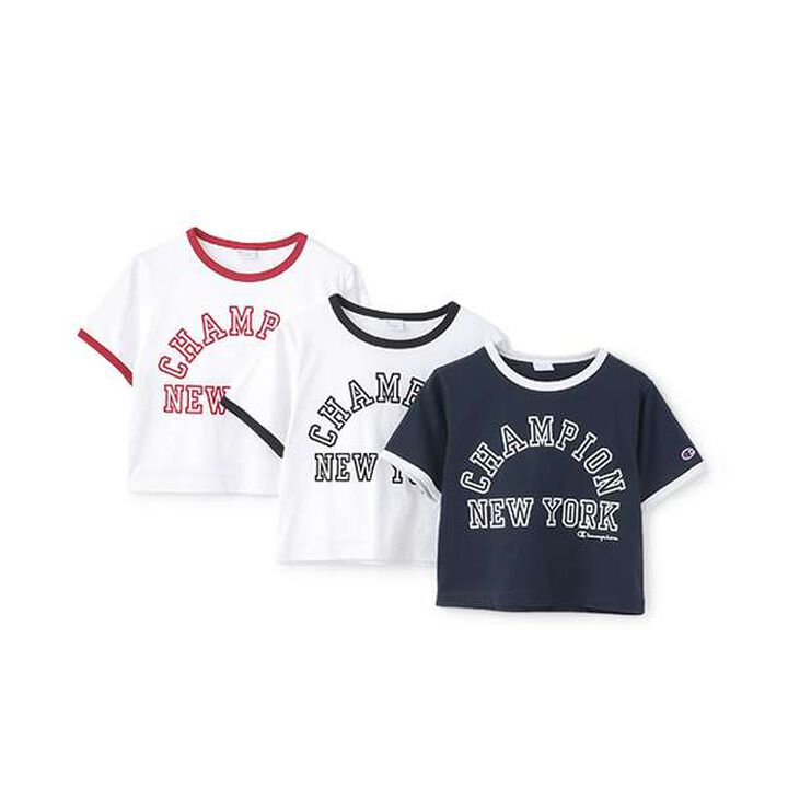 [Champion] Ringer Short Sleeve T-Shirt,Off white, medium image number 1