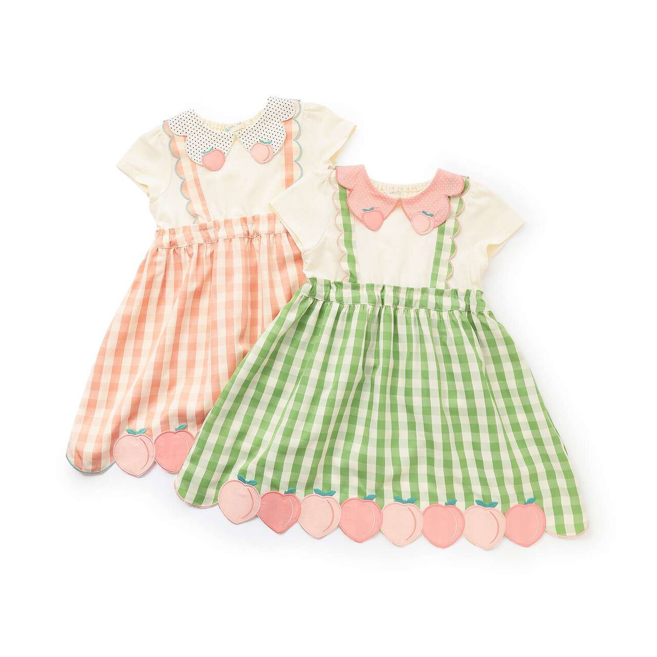 Peach One-Piece Dress,Light green, large image number 6