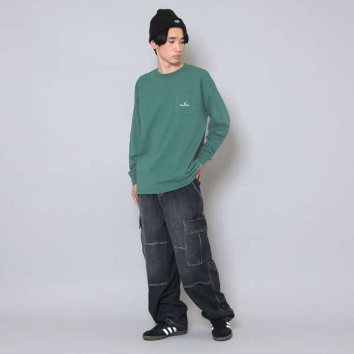 Nautica Back Skater Long Sleeve T-Shirt,White, medium image number 4