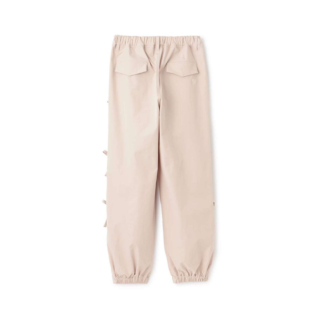 Quick-Dry Side Ribbon Parachute Pants,Black, large image number 1