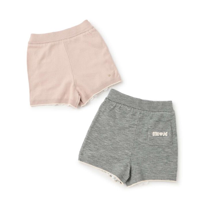 Lace Knit Shorts,Gray, medium image number 7