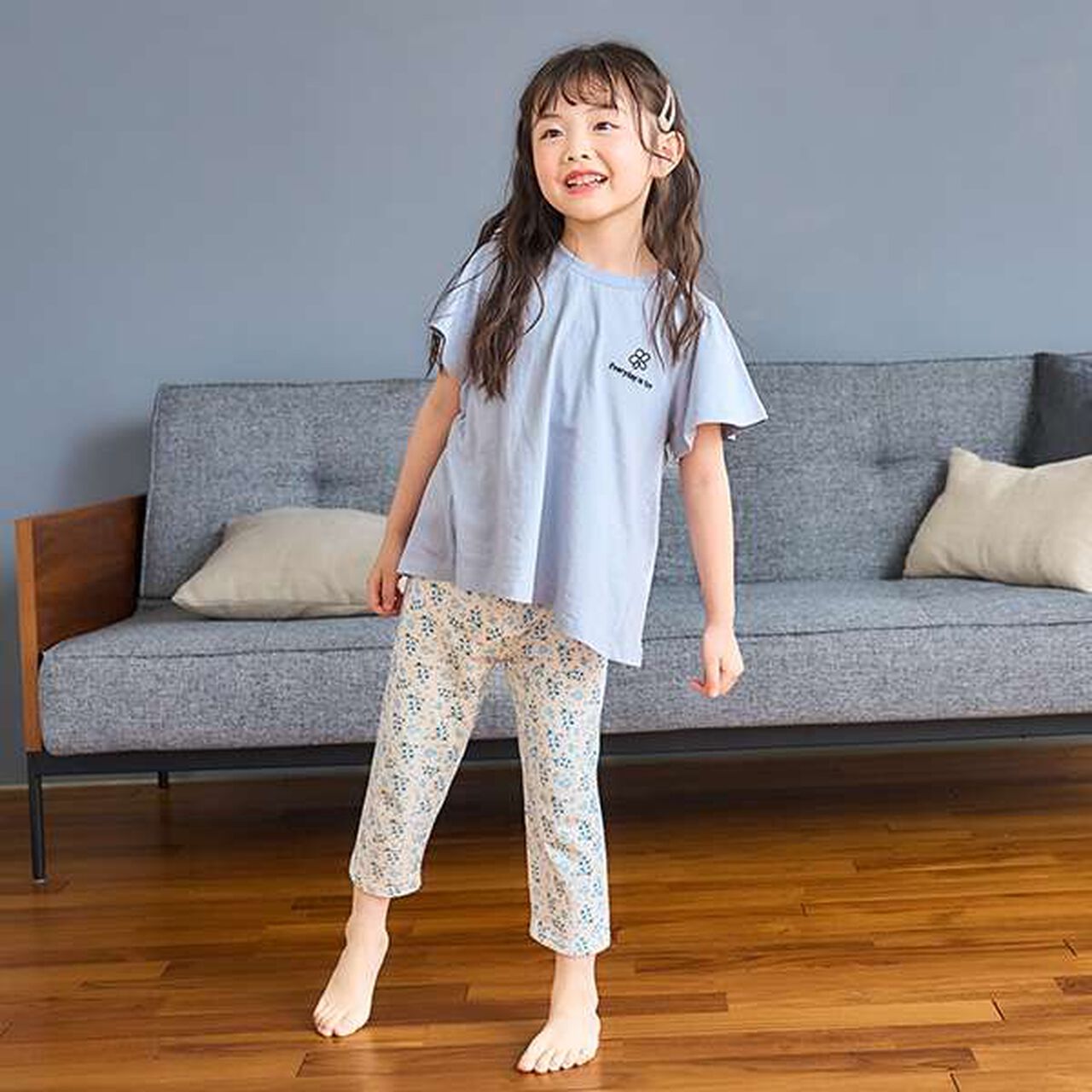 [365D.] Anti-Stain Jersey Knit Pattern 7/8 Leggings,Deep green, large image number 13