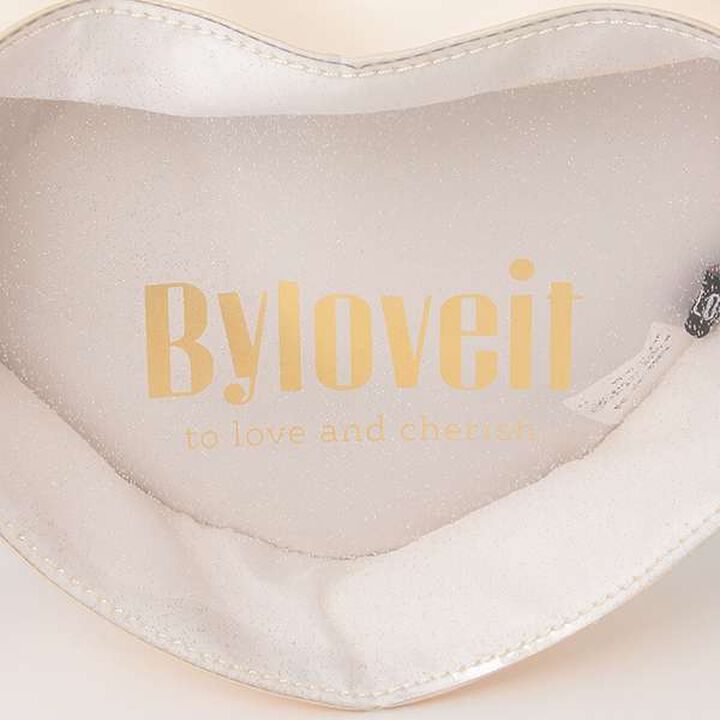 PVC Heart Bag,Off white, medium image number 4
