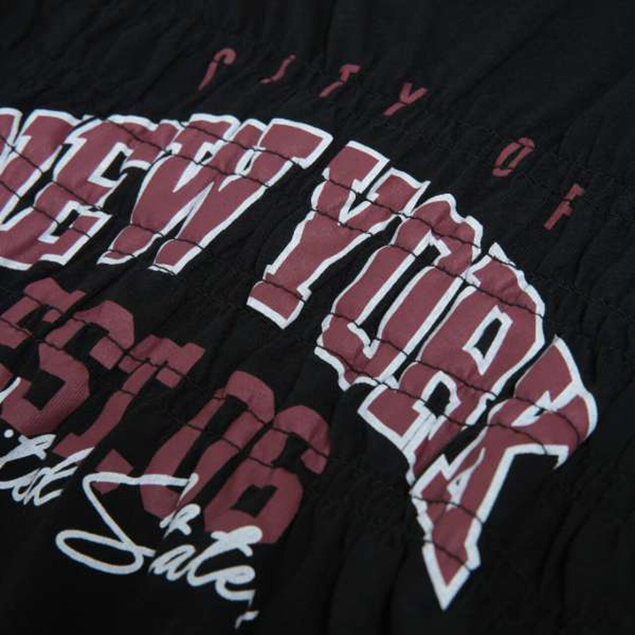 [Link] Team Logo Shirring Long Sleeve T-Shirt,Off white, large image number 9