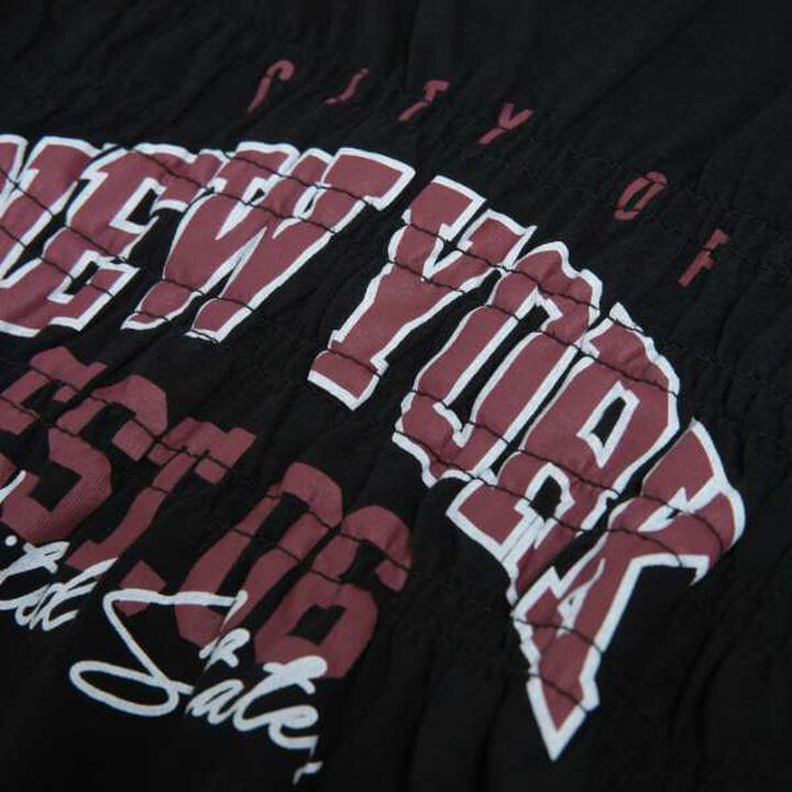 [Link] Team Logo Shirring Long Sleeve T-Shirt,Off white, medium image number 9