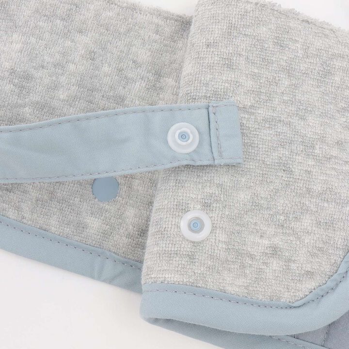 Quilted Embroidered Drool Cover,Light pink, medium image number 3