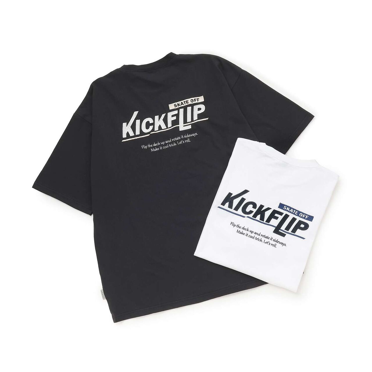 [Parent-Child Matching] DAD Back Logo Embroidered Oversized Short Sleeve T-Shirt,Black, large image number 11
