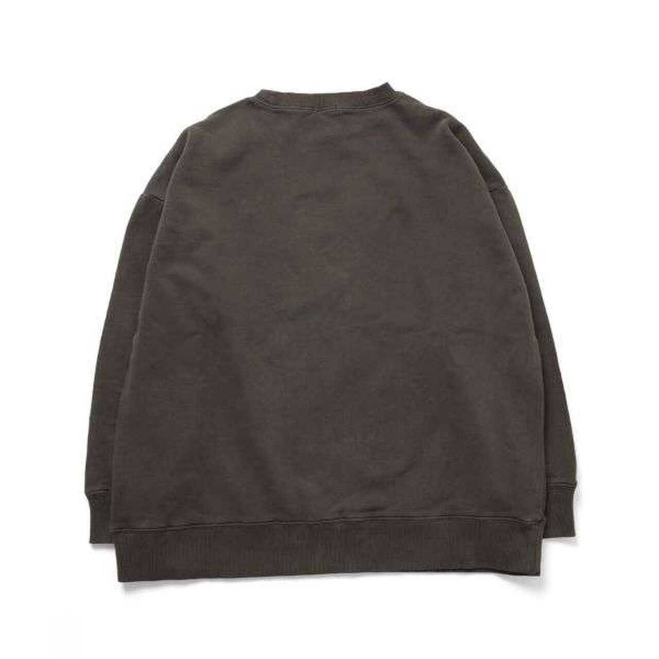 Fleece Pigment Big Sweatshirt,Deep red, large image number 7