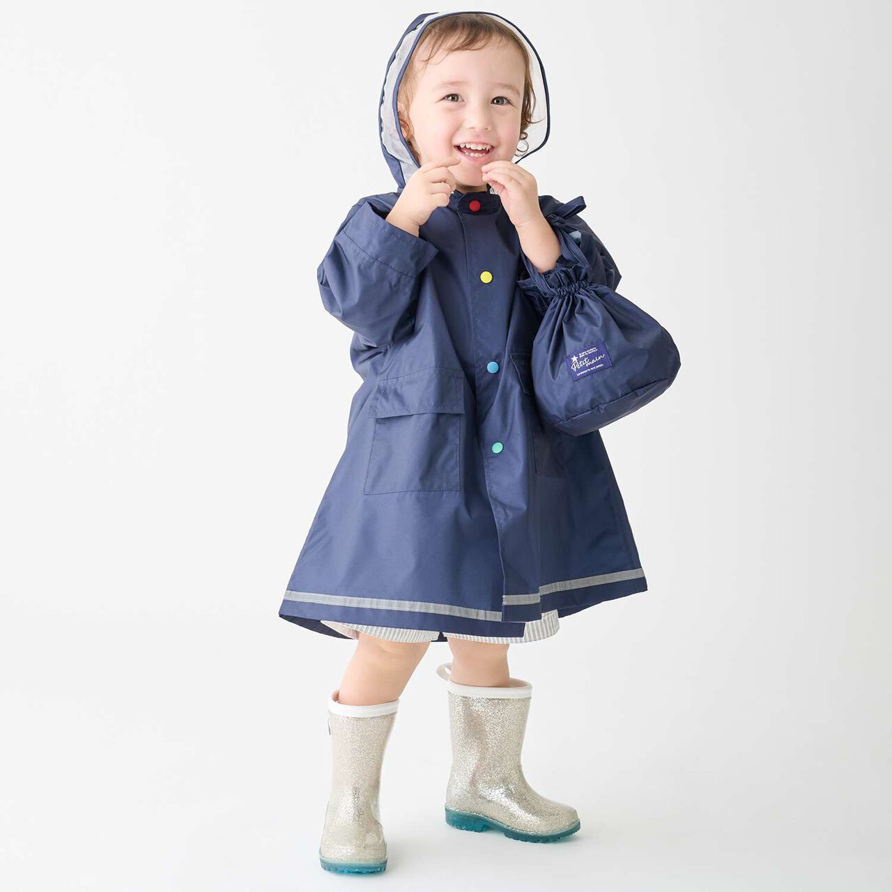 Shiny Rain Boots,Silver, large image number 2