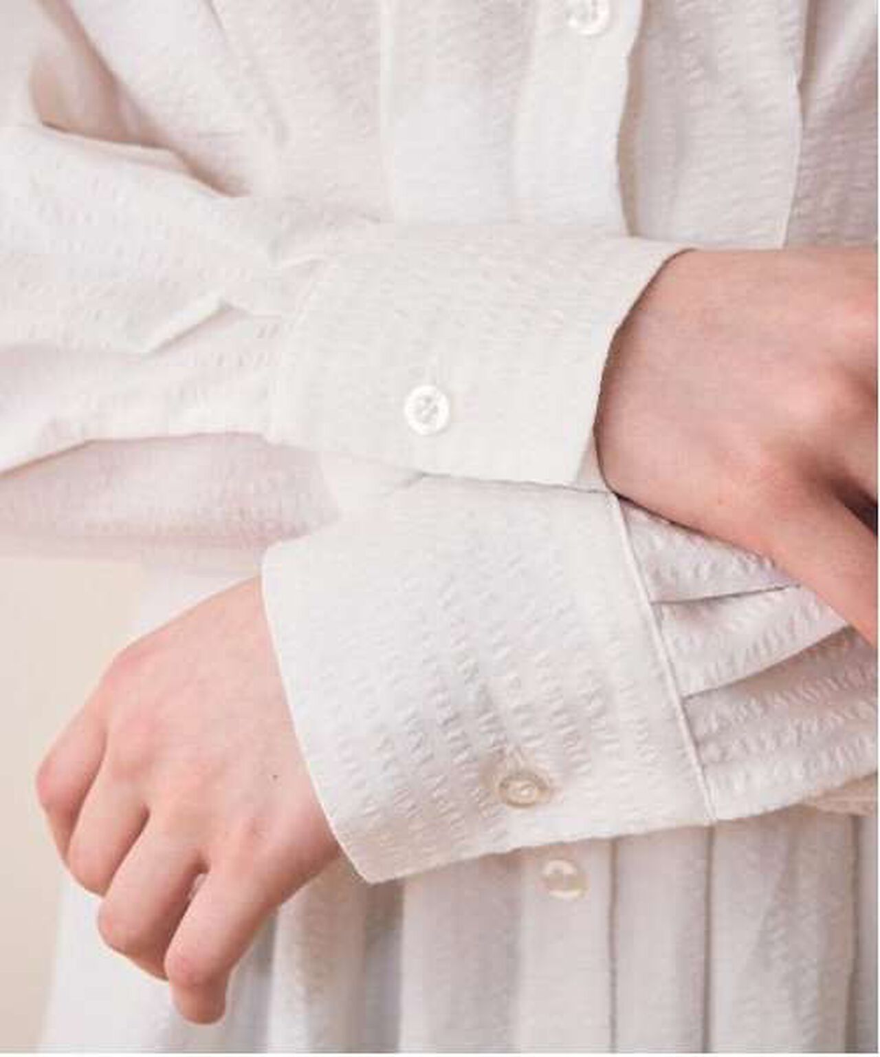 Shirt One-Piece Dress,Off white, large image number 9