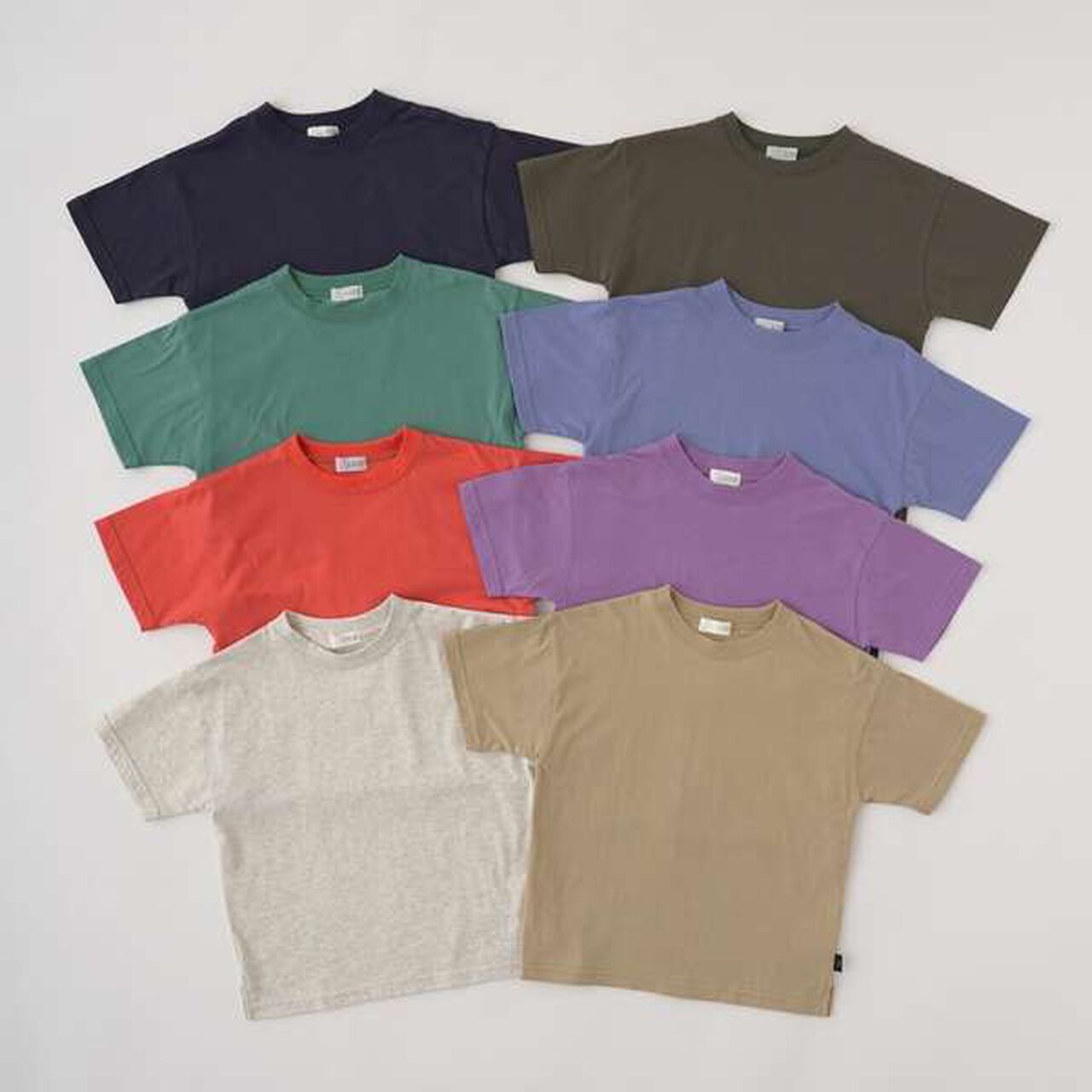 Non-Deforming Soft Cotton Hem Slit Simple Big T-Shirt,Charcoal gray, large image number 1