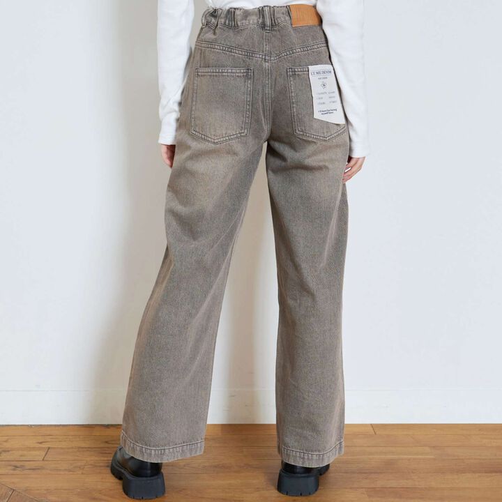 [LTXC] Tack Wide Denim Pants [Set Available],Gray, medium image number 4