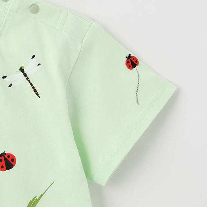 Insect Print Short Sleeve T-Shirt,Off white, medium image number 7