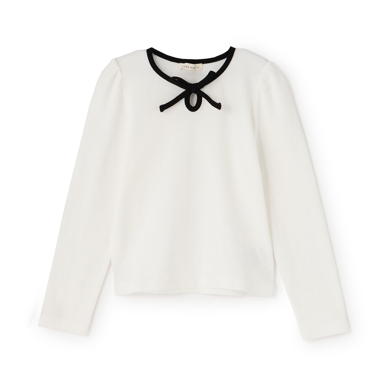 [Mini Length] Bi-Color Ribbon Ribbed Top,Blue gray, large image number 14