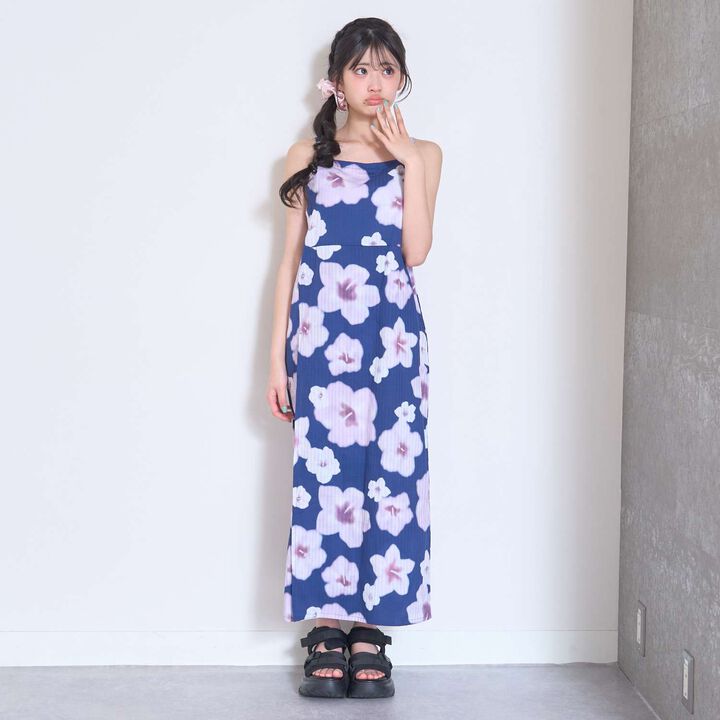 Floral Pattern Two-Piece Yukata,Pearl white, medium image number 7