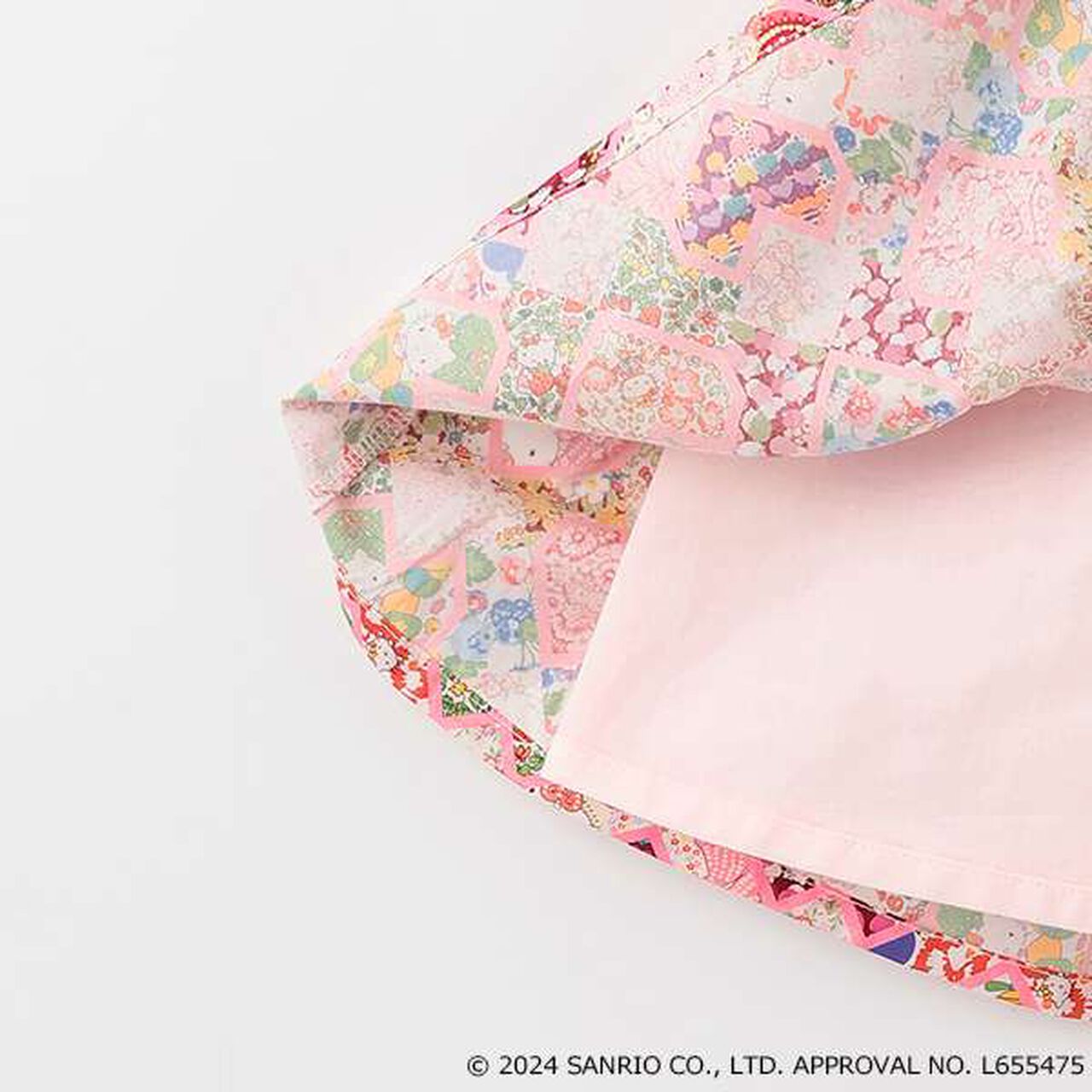 Hello Kitty Patchwork Hearts One-Piece Dress,Blue, large image number 16