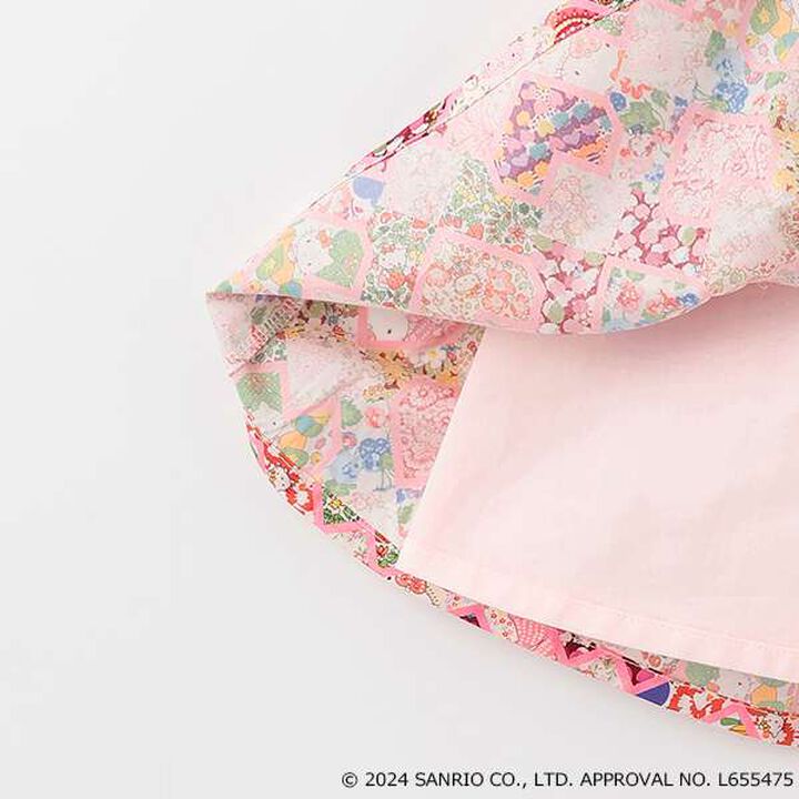 Hello Kitty Patchwork Hearts One-Piece Dress,Blue, medium image number 16