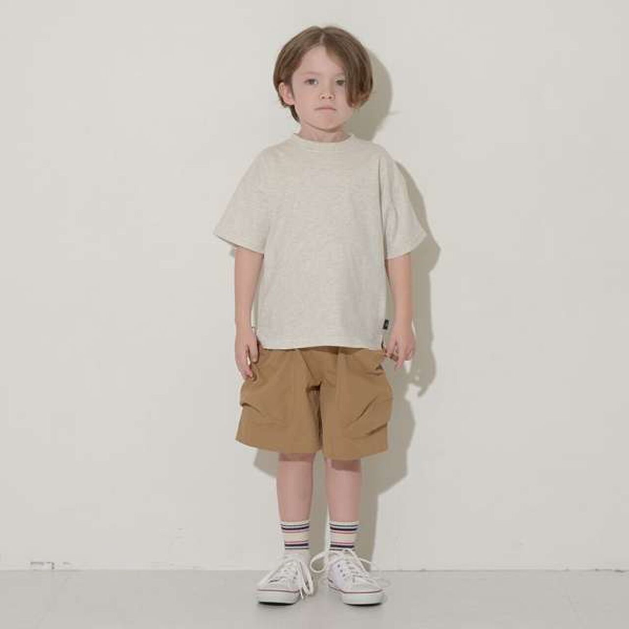 Non-Deforming Soft Cotton Hem Slit Simple Big T-Shirt,Charcoal gray, large image number 16