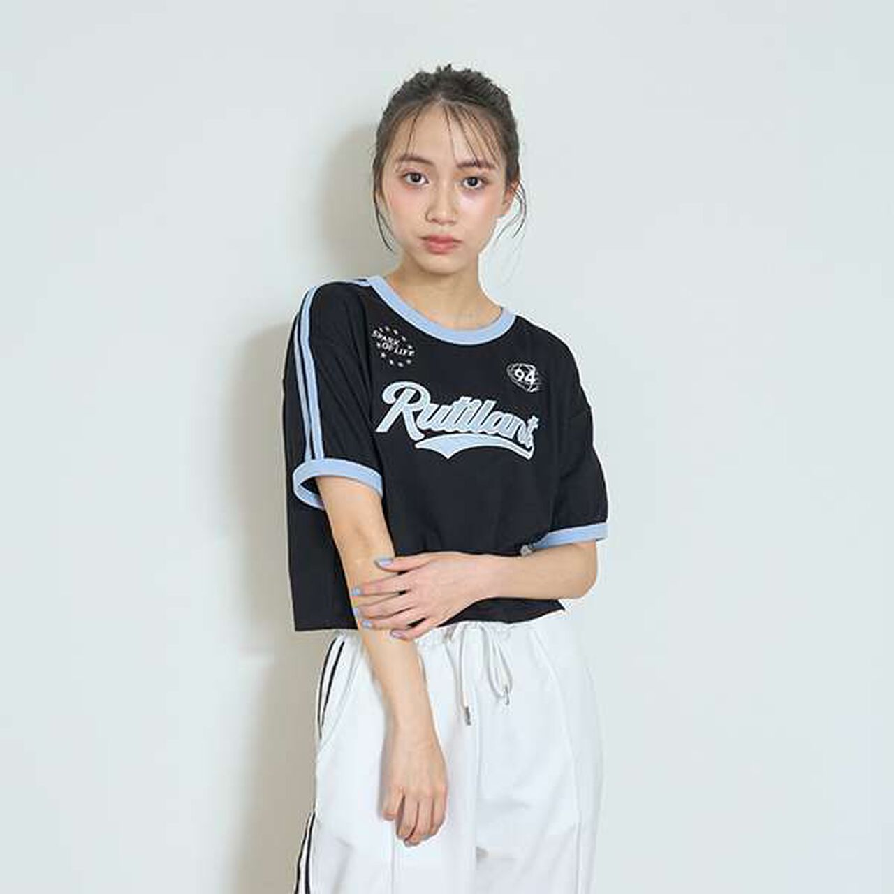 [LTXC] Quick-Dry Short Sleeve T-Shirt,Smoke white, large image number 14