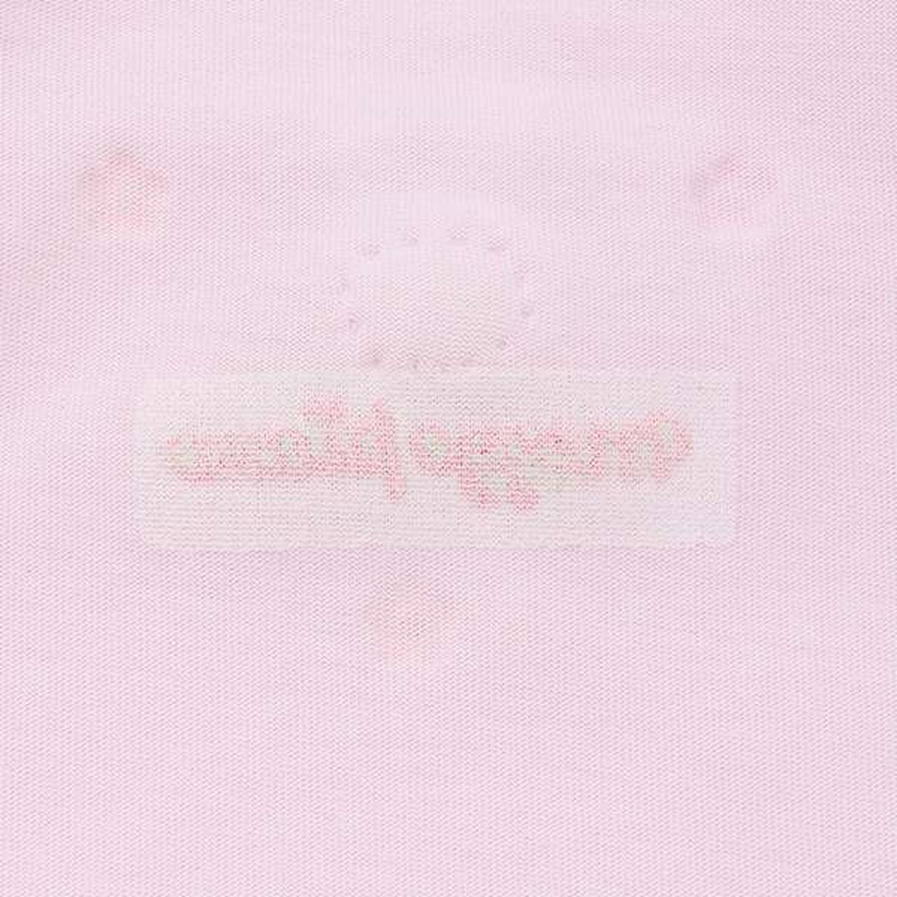 Floral Pattern Short Sleeve T-Shirt with Rabbit Mascot,Off white, large image number 4