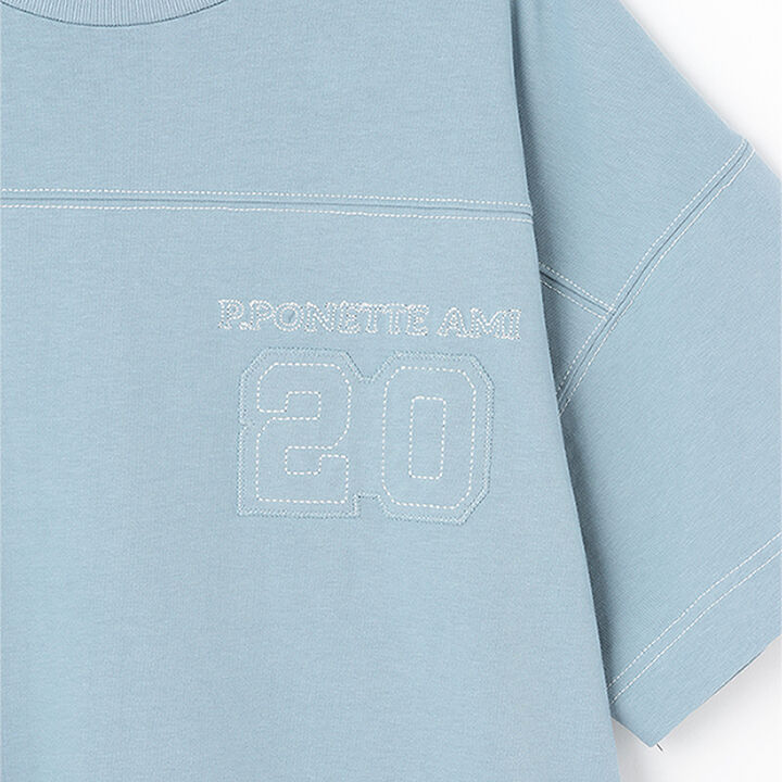 [AMI] Stitch Design T One-Piece Dress,Black, medium image number 3