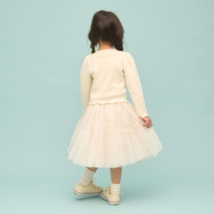 [UV Processing] Patterned Mesh Cardigan,Blue gray, medium image number 16