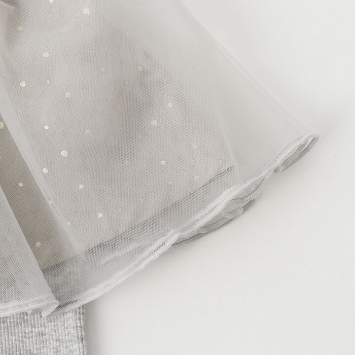 Tulle Skirt with Attached Leggings,Ivory, medium image number 3