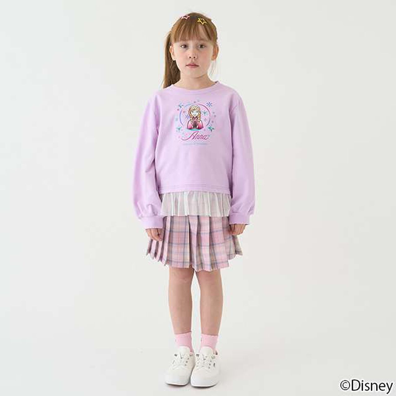 Check Pleats Culottes,Black, large image number 24