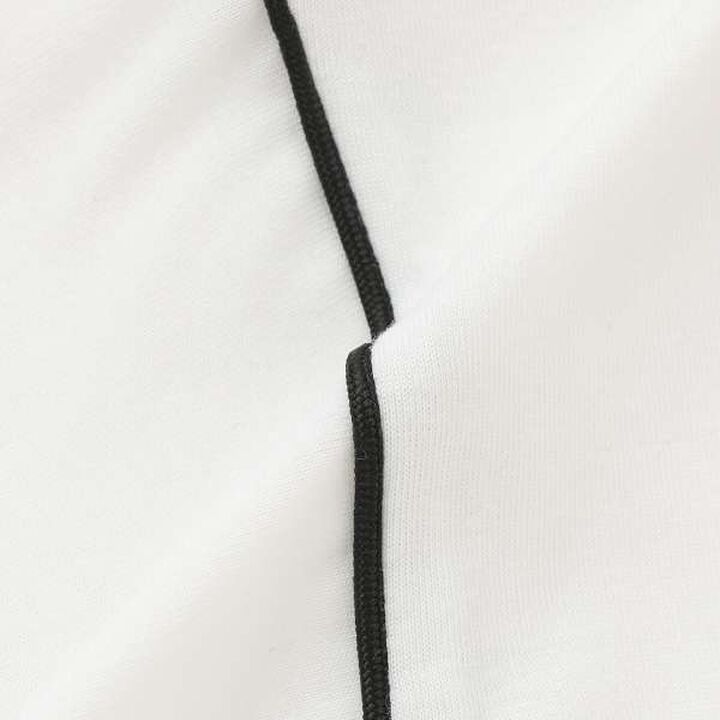 [MNCM] [Comfortable Jersey Fabric] Piping Big T-Shirt,Charcoal gray, medium image number 8