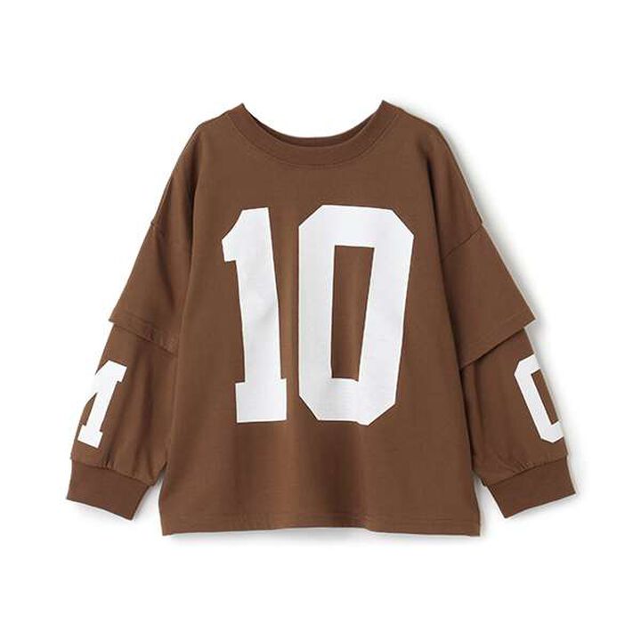 [MNCM] Reversible Print Layered Big T-Shirt in Kaiteki Tenjiku,Black, medium image number 4