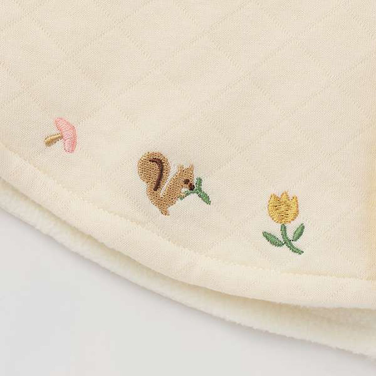 Animal Embroidery Quilt Cape,Ivory, large image number 4