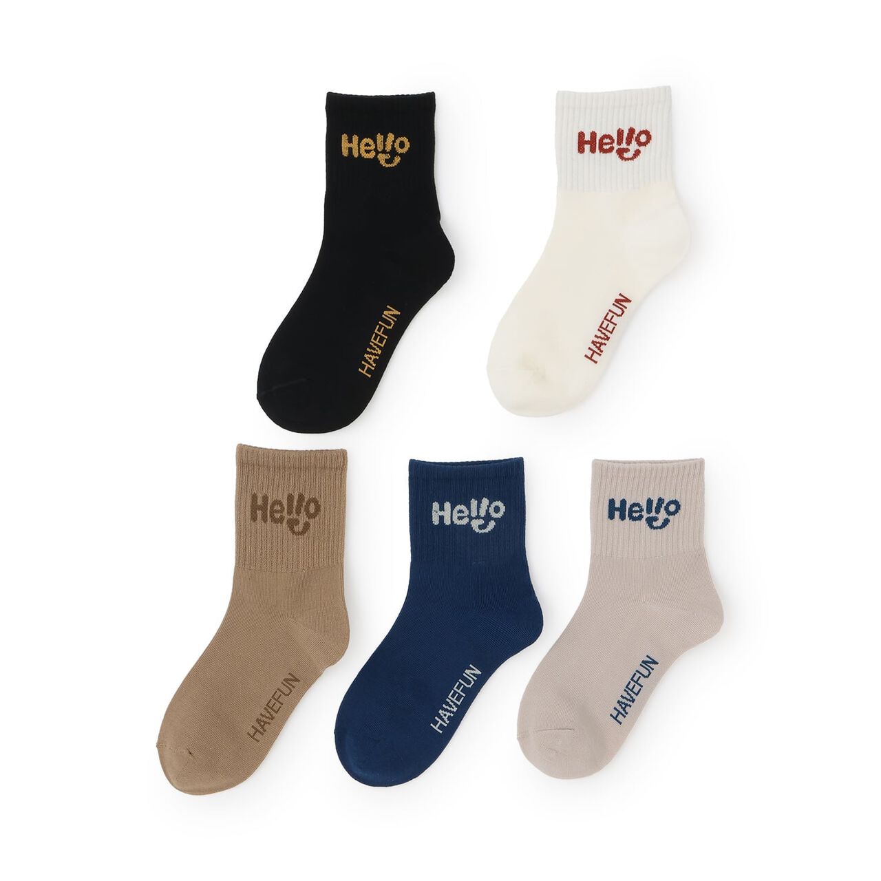 HELLO Socks [Kids] [Boys & Girls],Pearl white, large image number 5