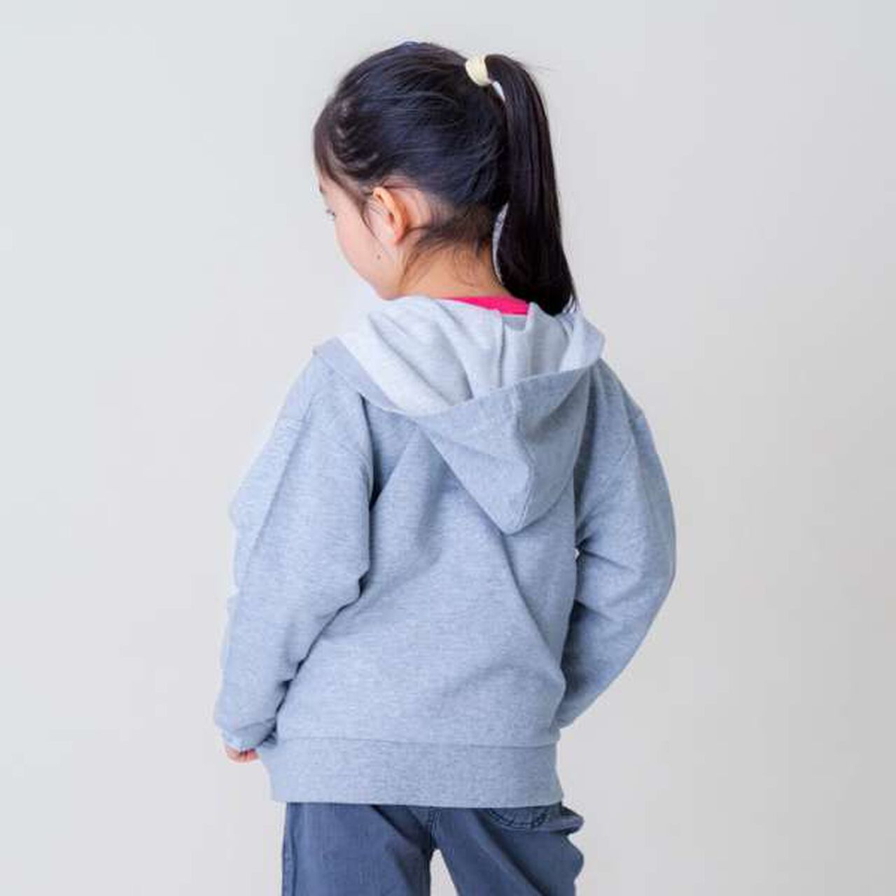 Mini Fleece Zip Parka,Top gray, large image number 17