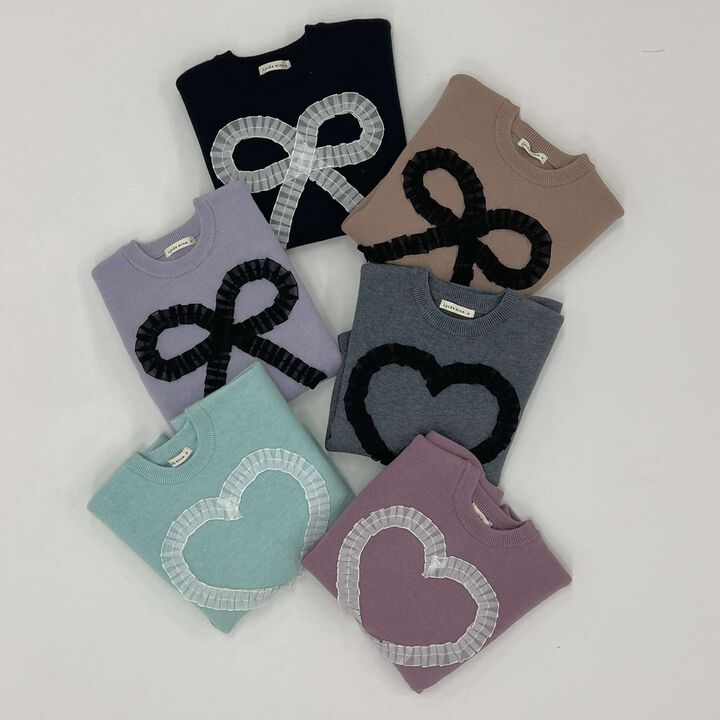 Marshmallow Comfort Machine Washable Heart & Ribbon Assortment Sweater,Emerald green, medium image number 17