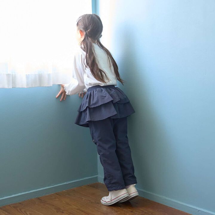 [School-Ready] [Water-Repellent, Anti-Stain, Durable, UV] Layered Skirt Pants,Lavender, medium image number 26