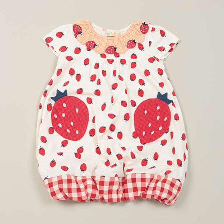 Strawberry One-Piece Dress,Pink, medium image number 10