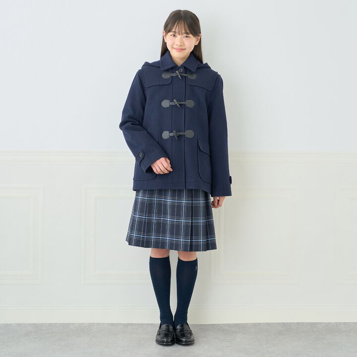 [Lightweight Quilted Lining] Mid-Length Duffle Coat,Navy, medium image number 4