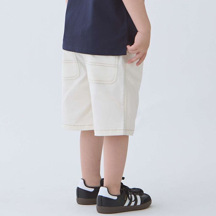 Painter Half Pants,Pearl white, medium image number 4