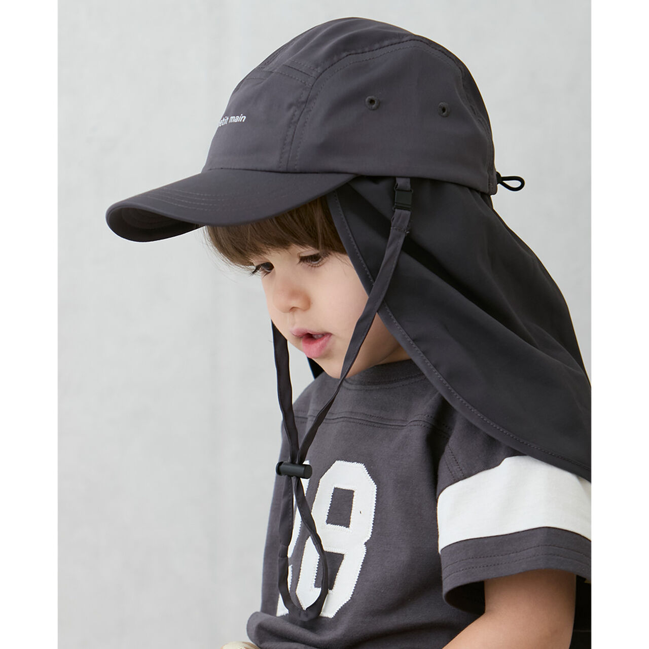 Water-Repellent Sunshade Jet Cap,Charcoal gray, large image number 7