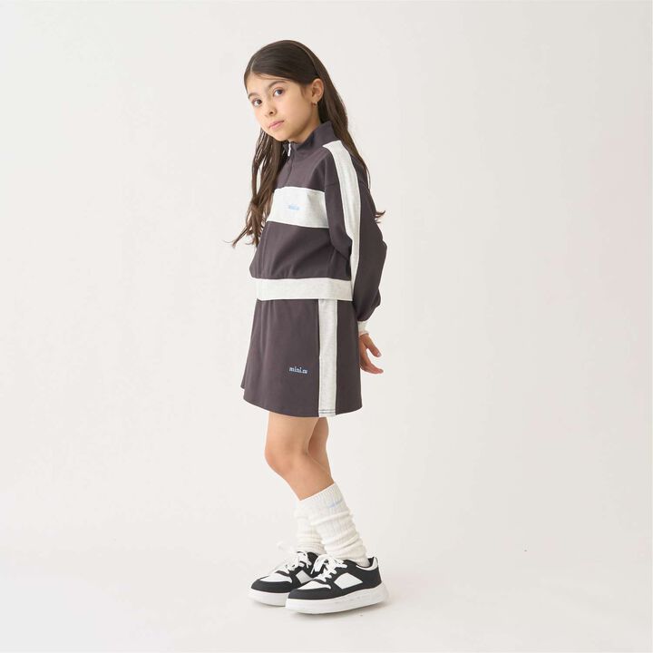 Quick-Dry Track Jacket & Skirt Set,Charcoal gray, medium image number 4