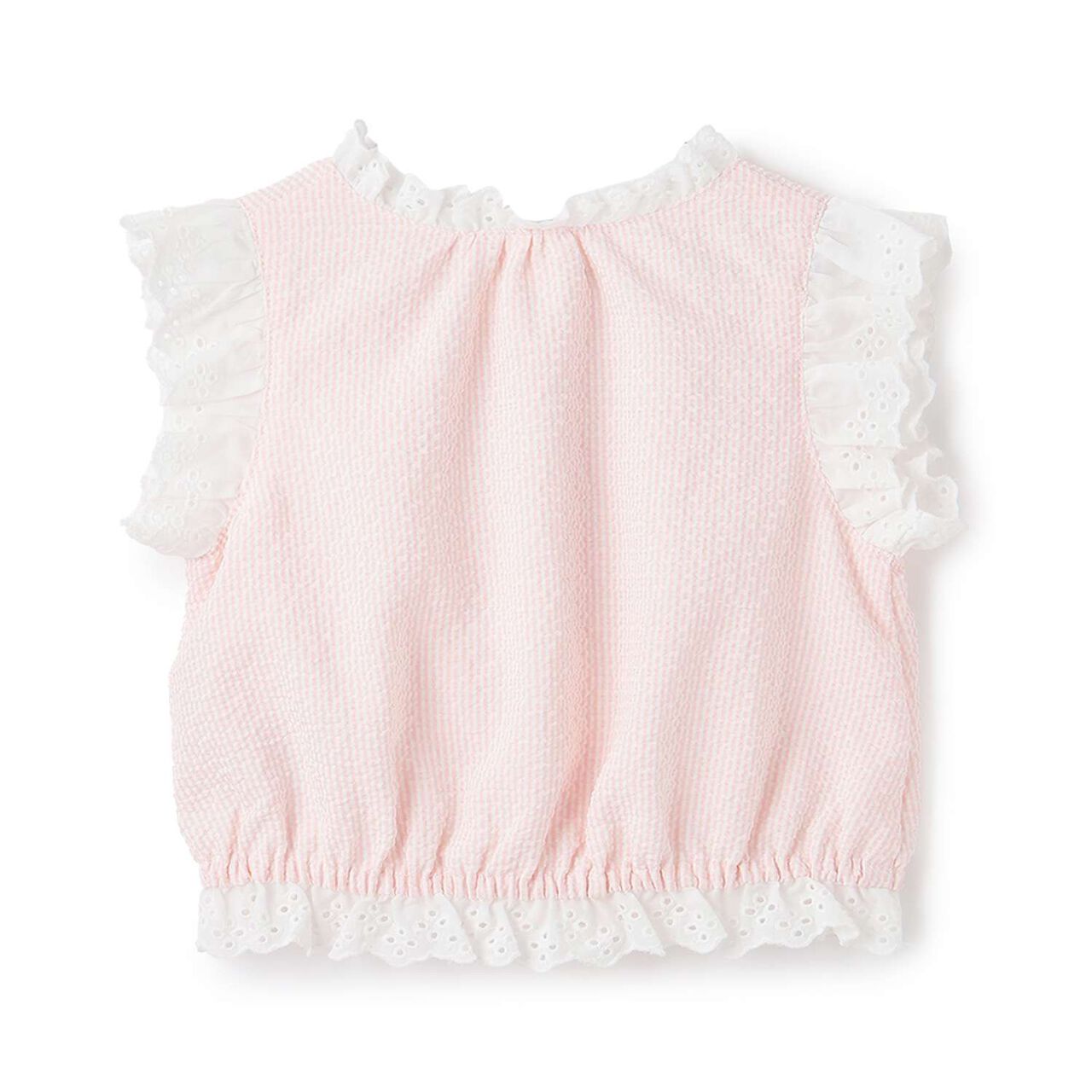 Link Cotton Lace Top,Ivory, large image number 6