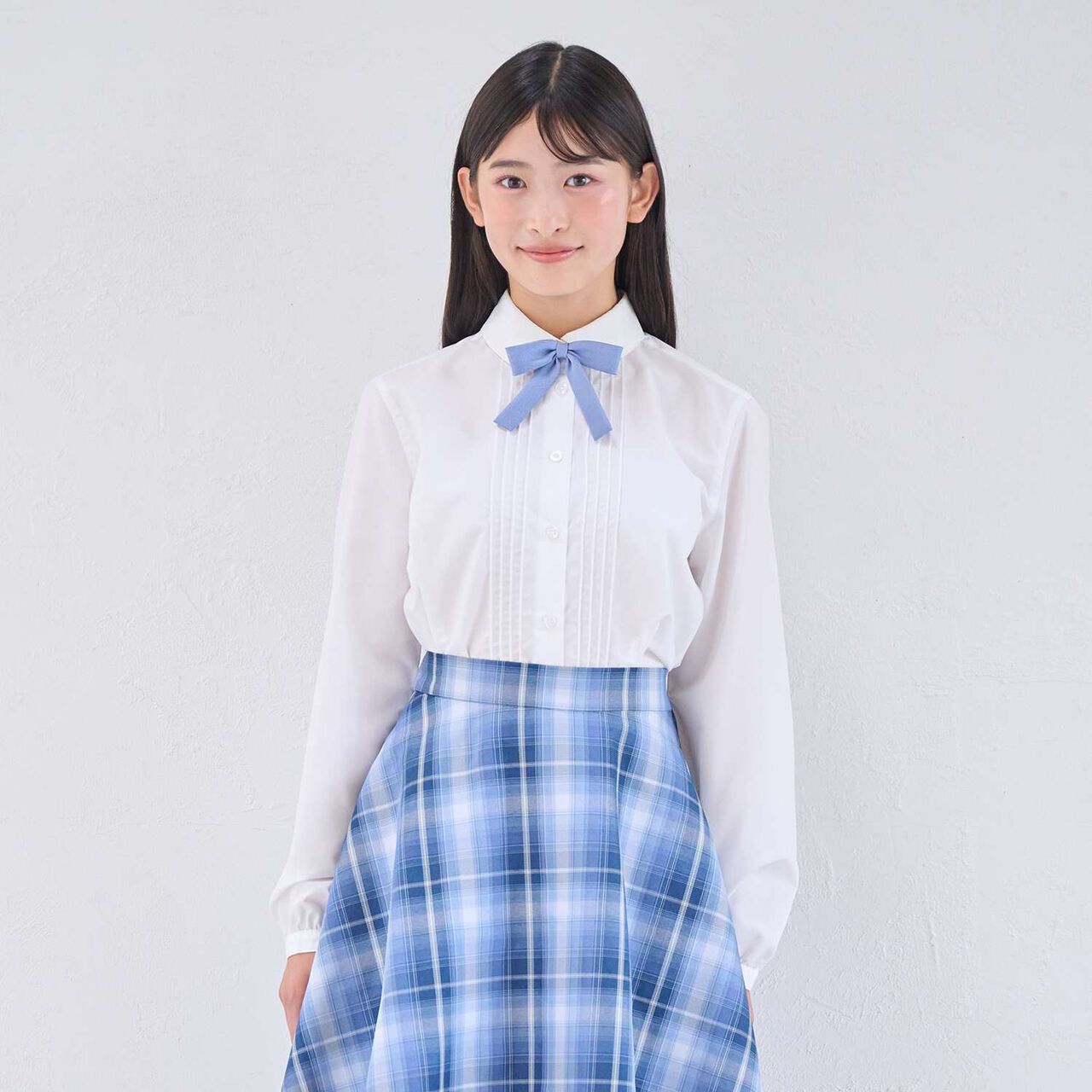 [Graduation Attire] [Wrinkle-Resistant] Round Collar Shirt,White, large image number 0