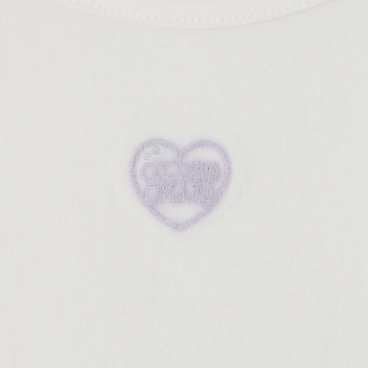Half-Zip Pullover & Hem Frill Short-Sleeve T-Shirt Set,Lavender, large image number 12