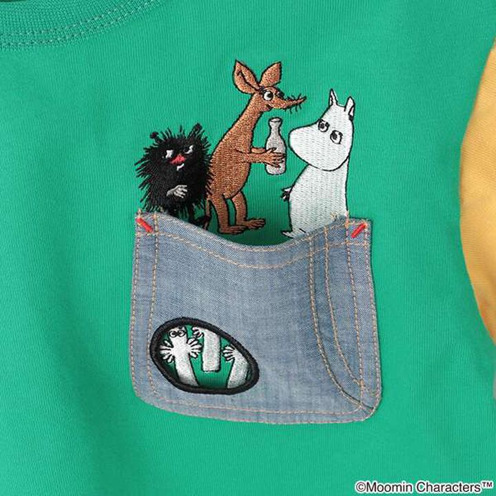 MOOMIN/Chest Pocket Short Sleeve T-Shirt,Green, medium image number 12